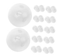 Mikikit Lot De 100 Hochets De Rechange Pour Jouets De Bébé Hochets De Rechange Pièces De Poupée Jouets Pour Animaux De Compagnie Cloches Blanches