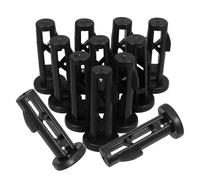 Mikikit Lot de 12 Goupilles de Charnière pour Couvercle de Poubelle 240 L Verrou Extérieur Résistant aux Intempéries Accessoires de Loquet pour Poubelle de Jardin Pièces de