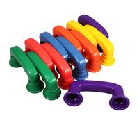 Mikikit Lot de 12 Jouets Téléphoniques Chuchoteurs en Plastique Coloré Éducatifs pour Tout-Petits Amélioration Motricité Fine et Reconnaissance des Couleurs pour Jeu en Salle de Classe