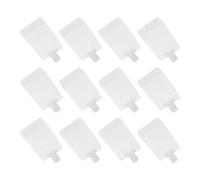 Mikikit Lot De 12 Pochettes De Lotion 100 Ml Plastique Blanc Embout Autoportantes Étanches Pour Voyageurs Nomades Cosmétiques