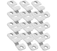 Mikikit Lot de 16 Paires de Crochets pour Tableaux en Acier Inoxydable, Supports Muraux Solides, Suspendre de Miroirs Espaces Commerciaux et Domestiques