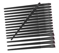 Mikikit Lot de 16 Pinceaux Eye-Liner de Précision Pinceau Plat Biseauté Pinceau de Maquillage Yeux Outil Maquillages Débutants et