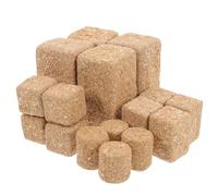 Mikikit Lot de 16 Sets de Mini Meules de Foin Décoratives en Paille Factice pour Maison de Poupée, 4 Formes Variées, Accessoires Créatifs pour Scène de Ferme Miniature