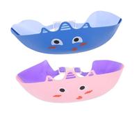 Mikikit Lot De 2 Bonnets De Réglables Pour Bébé, Motif Animal De Dessin Animé, Protection Des Yeux Et Des Oreilles, Bonnet De Shampoing Pour Bébé