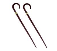 Mikikit Lot de 2 Cannes Miniatures Vintage en Alliage pour Maison de Poupée, Accessoires D’Halloween et Costume, Décor Miniature Précis et Solide pour Scène de Jeu et Collection