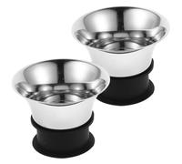 Mikikit Lot de 2 Couvercles pour Pichets en Acier Inoxydable 304 Bec Verseur Large Anti-Éclaboussures Joint Étanche pour Carafes à Jus et Boissons Fraîches à la Maison Bureau