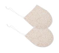 Mikikit Lot De 2 Éponges Nettoyantes Visage En Double Face Pure Et Graines De Noix, Petite Taille, Exfoliantes, Pour Démaquillage Et Nettoyage En Profondeur, Adaptées à Divers Types De Peau