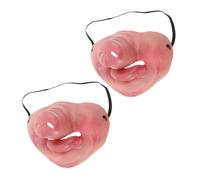 Mikikit Lot de 2 Masques de Cochon en Latex Réalistes, Demi-masques de Carnaval Amusants, Nez de Cochon Ergonomiques pour Fête D’1er Avril, Cosplay et Soirées Déguisées