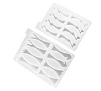 Mikikit Lot de 2 Moules en Silicone pour Pièces D’Échecs 3D Moule International DIY pour Résine Plateau de Moulage Créatif pour Fabrication Artisanale de Pièces D’Échecs