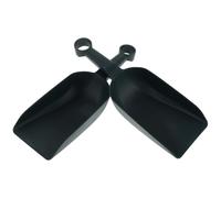 Mikikit Lot de 2 Pelles de Jardinage Plastique Vert Foncé Petite Taille Truelle Plate pour Creuser Repiquer et Entretenir Plantes Succulentes Outils à Main Polyvalents pour Jardin