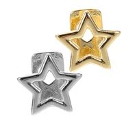 Mikikit Lot De 2 Protège-dents Uniques : Bijoux De Dents Hip-hop En Forme D'étoile Pour Hommes, Accessoire Unique Pour Les Fêtes Et Costumes D'halloween