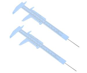 Mikikit Lot de 2 Règles à Sourcils Professionnelles 150 MM Bleu Clair Niveau à Bulle Outil de Mesure Flexible et Portable pour Maquillage Précis pour Tracer et Redessiner les Sourcils