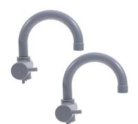 Mikikit Lot de 2 Robinets Cuisine en Plastique Léger pour Garçon et Filles, Accessoires de Jeu de Rôle Réalistes, Accessoires la Cuisine Garçon Fille, de Robinet d'eau Factice pour Jeux