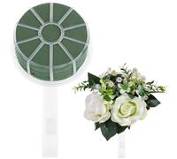 Mikikit Lot de 2 Supports de Bouquet de Mariée en Plastique Grand Format Poignées pour Bouquets de Mariée DIY Accessoires de Composition de Fleur pour Mariage Maintien Sécurisé des