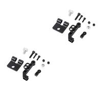 Mikikit Lot de 2 Supports de Montage Universels Ergonomiques Noirs Auto-Installation Robustes pour des Angles de Faciles
