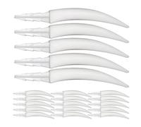 Mikikit Lot de 20 Dents de Citrouille en Plastique pour Halloween Kit de Décoration Effrayante pour Lanterne Jack O'Lantern Accessoires de Bricolage pour Fête et Activités Scolaires