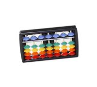 Mikikit Lot de 3 Abaque en Plastique Coloré pour Garçon et Filles, 5 Perles par Tige, Outil de Calcul Portable Éducatif, D’éveil Mathématique Léger et Compact, pour Apprentissage Scolaire