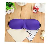 Mikikit Lot de 3 Masques de Sommeil Profilés 3d Légers en Tissu Respirant, Noir Bleu Violet, Élastique Ajustable pour Dormir, Voyager, Sieste, Détente et Récupération Réparatrice