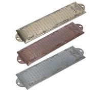 Mikikit Lot de 3 Mezouzahs Juives Décoratives en Métal avec Parchemin pour Porte Symbolisme Culturel Décoration de Bénédiction de Maison Juive Étuis en Ancien Or Argenté Ancien