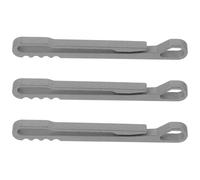 Mikikit Lot de 3 Mousquetons Porte-Clés en Alliage de Titane Petite Boucle Métallique Robuste Ressort pour Randonnée Camping et Activités de Plein Air Connecteur Multi-Usage Sécurisé