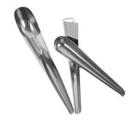 Mikikit Lot De 3 Pelles à Nourriture pour Oiseaux Acier Inoxydable, Scoop De Nourrissage Solide, Petites Et Grandes Tailles, pour Mangeoires Et Cages, Usage pour Pigeons Et Poules