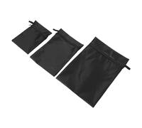 Mikikit Lot de 3 Sacs imperméables pour Couches de bébé Organisateur de Couches en Tissu Oxford Noir Tailles 225x15 cm 20x30 cm et 28x40 cm Rangement étanche Pratique pour Poussette