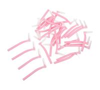 Mikikit Lot de 30 Brossettes Interdentaires de 7 Poils Souples Plastique Manche Antidérapant Brosse Orthodontique pour Nettoyage Précis des Espaces Interdentaires Hygiène Buccale
