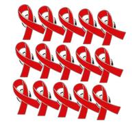 Mikikit Lot de 30 Épingles à Ruban Accessoires pour Sensibilisation Vih Alliage de Zinc Badge à Épingler pour Événements Caritatifs Décoration Vêtements Distribution Facile