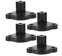 Mikikit Lot de 4 Bases de Support Stables en Plastique Antidérapant pour Auvent de Tente Parapluie, Compatibles, Légères et Portables, Accessoires de Camping Indispensables pour Remorque