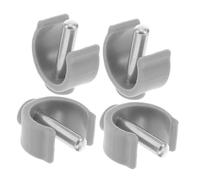 Mikikit Lot de 4 Clips en C pour Béquilles et Cannes Pliantes, Goupilles de Fixation 32 MM, Accessoires pour Aide la Marche, Usage Quotidien à Domicile Extérieur