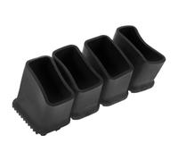 Mikikit Lot de 4 Embouts Antidérapants pour Échelle Pliante en Plastique Noir, Patins de Protection Pieds D’échelle 2x4 Cm, Coussinets Absorbants et Silencieux pour Escaliers Sécurisés
