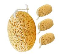 Mikikit Lot De 4 Éponges Exfoliantes Pour Le Corps Exfoliantes Pour La Pour La Maison Pour Le Bain Pour La Jaune