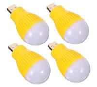 Mikikit Lot De 4 Petites Ampoules Led Usb, Veilleuses Portables Multifonctions, Lumière Compacte Et Pratique, Lampe Usb Mini Veilleuse Pour Éclairage D'appoint, Sans Piles, Voyage Et Bureau