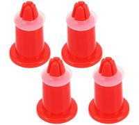 Mikikit Lot de 4 Pieds de Balance en Plastique Orange, Support pour Plateau de Pesée Électronique, Accessoire de Remplacement Stable et Compatible pour Balances Numériques Cuisine