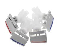 Mikikit Lot de 4 set de Robinets Inclinés à Poussoir pour Distributeur D’Eau Chaude et Froide Bec Verseur en Plastique Anti-Retour Compatible Fontaine à Eau Remplacement pour Usage