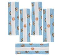 Mikikit Lot de 5 Bandeaux Sportifs Coupe du Monde en Polyester, Absorption D'humidité et Confort Toute la Journée pour Cheveux, pour Fêtes et Cosplay
