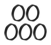 Mikikit Lot de 5 Manchons Antichute et Antidérapants pour Microphone sans Fil 50 MM Bagues de Protection Anti-Roulement Noires pour Scènes Conférences et Interviews