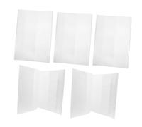 Mikikit Lot de 5 Protections de Livre Imperméables en Plastique Transparent 16K pour Cahiers d'Exercices et de Notes Couverture de Livre Scolaire Facile à Utiliser Design Pratique