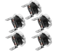 Mikikit Lot De 5 Thermostats De Sécheuse 250v 16a 185℉ Fusibles Thermiques Pour Sèche-linge, Éléments Chauffants De Remplacement Compatibles Multifonctions, Accessoires Pour Appareils Électroménagers