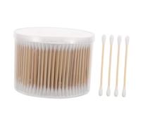 Mikikit Lot De 500 Cotons-tiges À Double Extrémité Pour Le Nettoyage Des Oreilles, Le Maquillage, Les Soins Des Bébés Et Des Animaux Domestiques