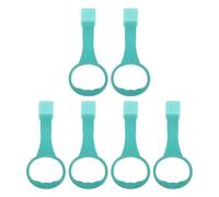 Mikikit Lot de 6 Anneaux Suspendre pour Parc Bébé Vert Clair Poignées de Traction Sécurisées pour Lit et Parc Accessoires D’Éveil pour Aider Bébé à Se Tenir Debout et Développer