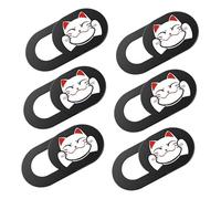 Mikikit Lot De 6 Caches Webcam à Curseur Universels Pour Ordinateur Portable Et Tablette, Protection Vie Privée, Ultra Fins, Design Discret, Noir, Compatible Pc Et Smartphone, Usage Quotidien Sécurisé