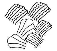 Mikikit Lot De 6 Peignes à Cheveux En Métal Petits Multi-tailles, Accessoires Coiffure Pour Femmes Usage Quotidien Et Événement, Outils Décoratifs Latéraux Polyvalents