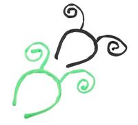 Mikikit Lot de 6 Serrage-Têtes à Antennes D’Insecte Vertes et Noires Accessoire Léger et Confortable pour Fête Cosplay Halloween et Déguisement Bandeau pour Cheveux Adulte Jeu de Rôle