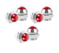 Mikikit Lot de 6 Soupapes de Sécurité à Flotteur pour Autocuiseur Vanne de Décompression 14 MM Rouge Plate Accessoires Inox Résistants à Haute Pression pour Cuisson Sécurisée