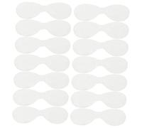 Mikikit Lot de 600 Masques Oculaires Jetables en Non-tissé Blanc, Méthode D'application Simple, Légers et Fins, pour Soins des Yeux et DIY Beauté