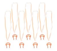Mikikit Lot de 7 Bouchons de Nez en Silicone avec Corde, Étanches et Antidérapants, Adaptés pour Natation et Sports Aquatiques, Boîte de Rangement Portable