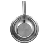 Mikikit Louche à Soupe en Acier Inoxydable Épais, Poignée Courte, Taille Moyenne, Cuillère à Eau Domestique Pratique, Résistante à L'usure, Cuisine, Cantine et Restaurant, Facile