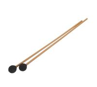 Mikikit Maillets de Marimba en Laine avec Manche Plastique Paire de Baguettes Souples pour Xylophone et Glockenspiel Accessoires de Percussion Portables pour Instruments de Musique