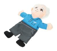 Mikikit Main Père Peluche Douce Figurine Réaliste pour Storytelling Interaction Parent Garçon Fille et Jeu Éducatif pour Tout Petits
